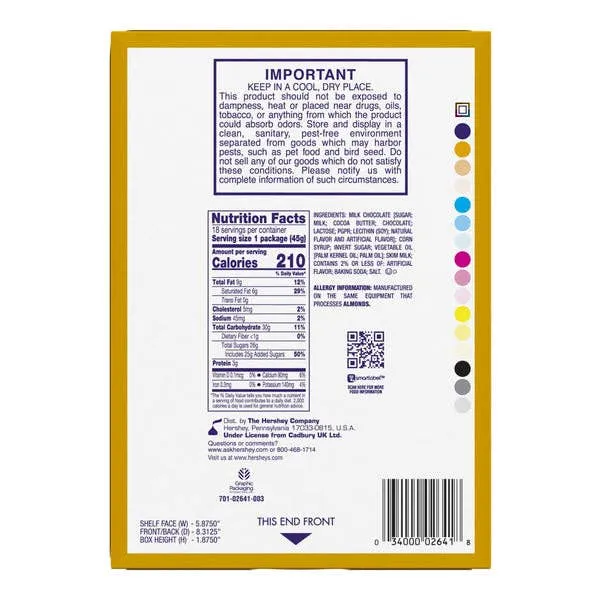 Cadbury Caramello Bar 1.6oz - 18ct