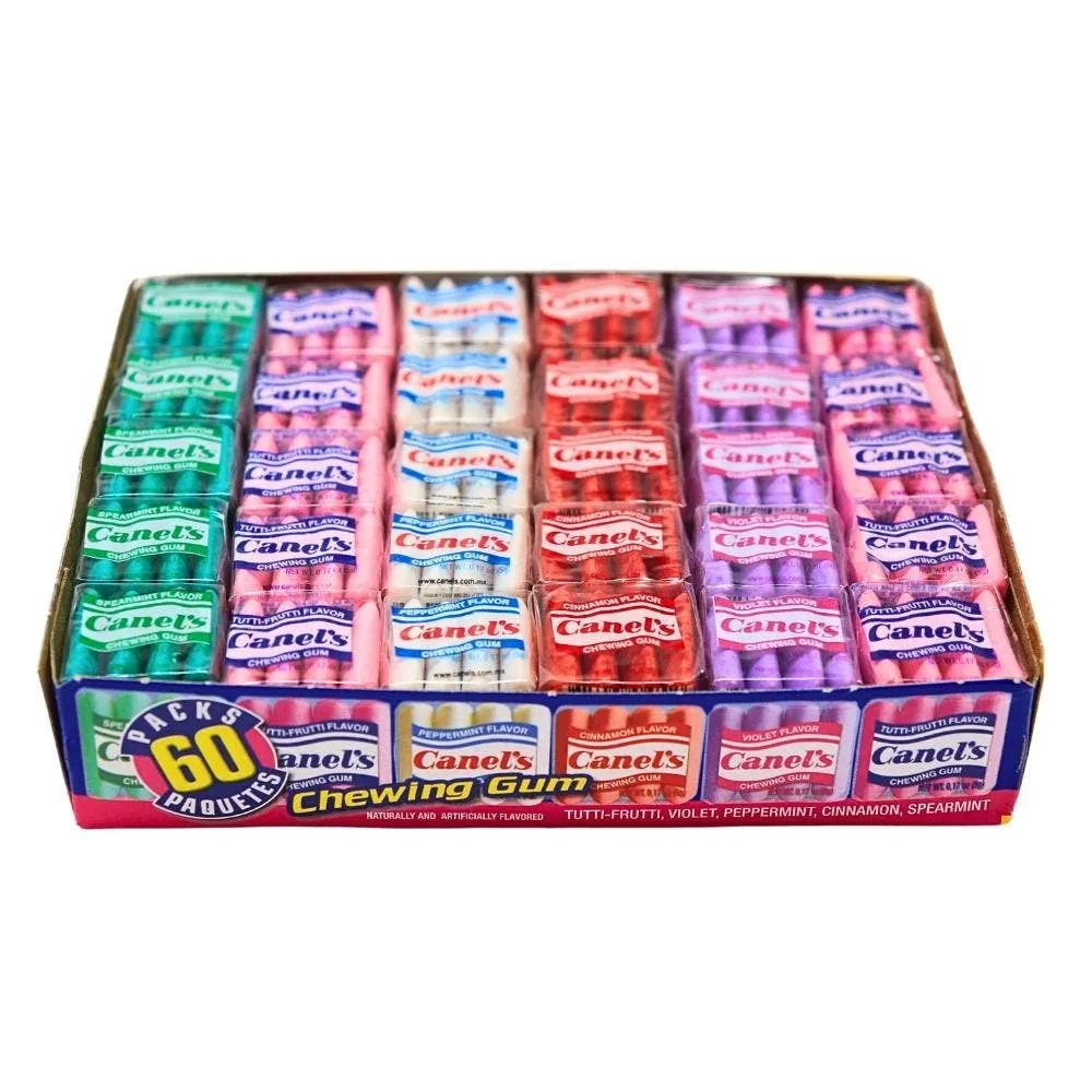 Canel's Assorted Gum  4pc 60 ct - 6 boxes