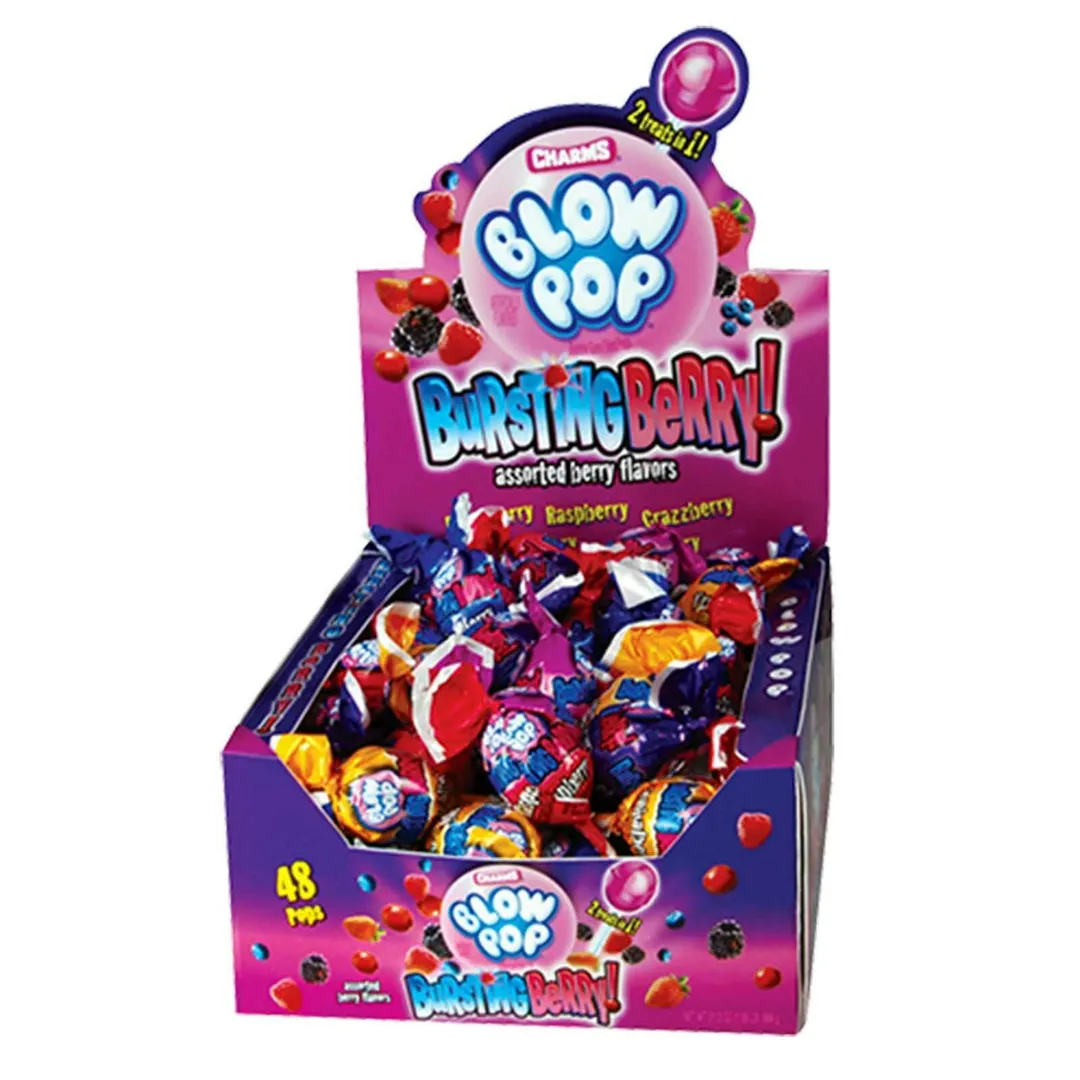 Charms Blow Pop Bursting Berry Assortment  - 48ct