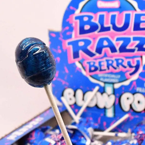 Charms Blow Pop Lollipops Blue Raspberry  - 48ct