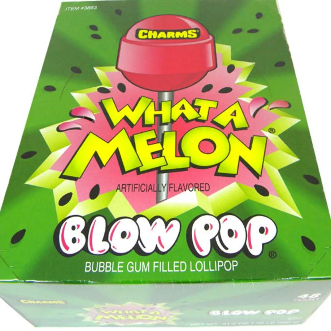 Charms Blow Pop Lollipops Wat-A-Melon  - 48ct