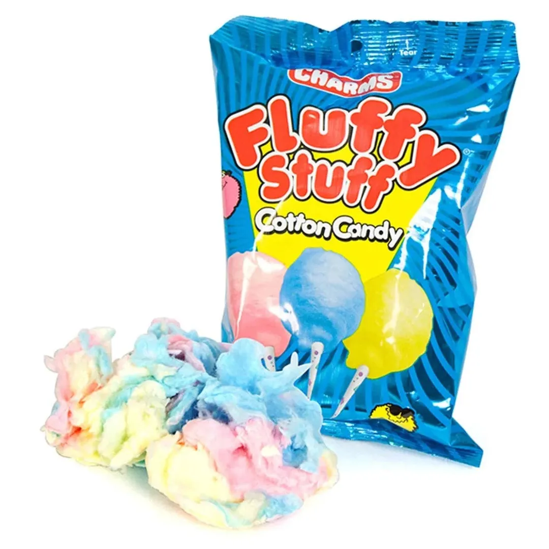 Charms Fluffy Stuff Cotton Candy 1oz - 12ct