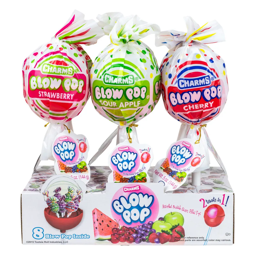 Charms Giant Blow Pops 4.79oz - 6ct