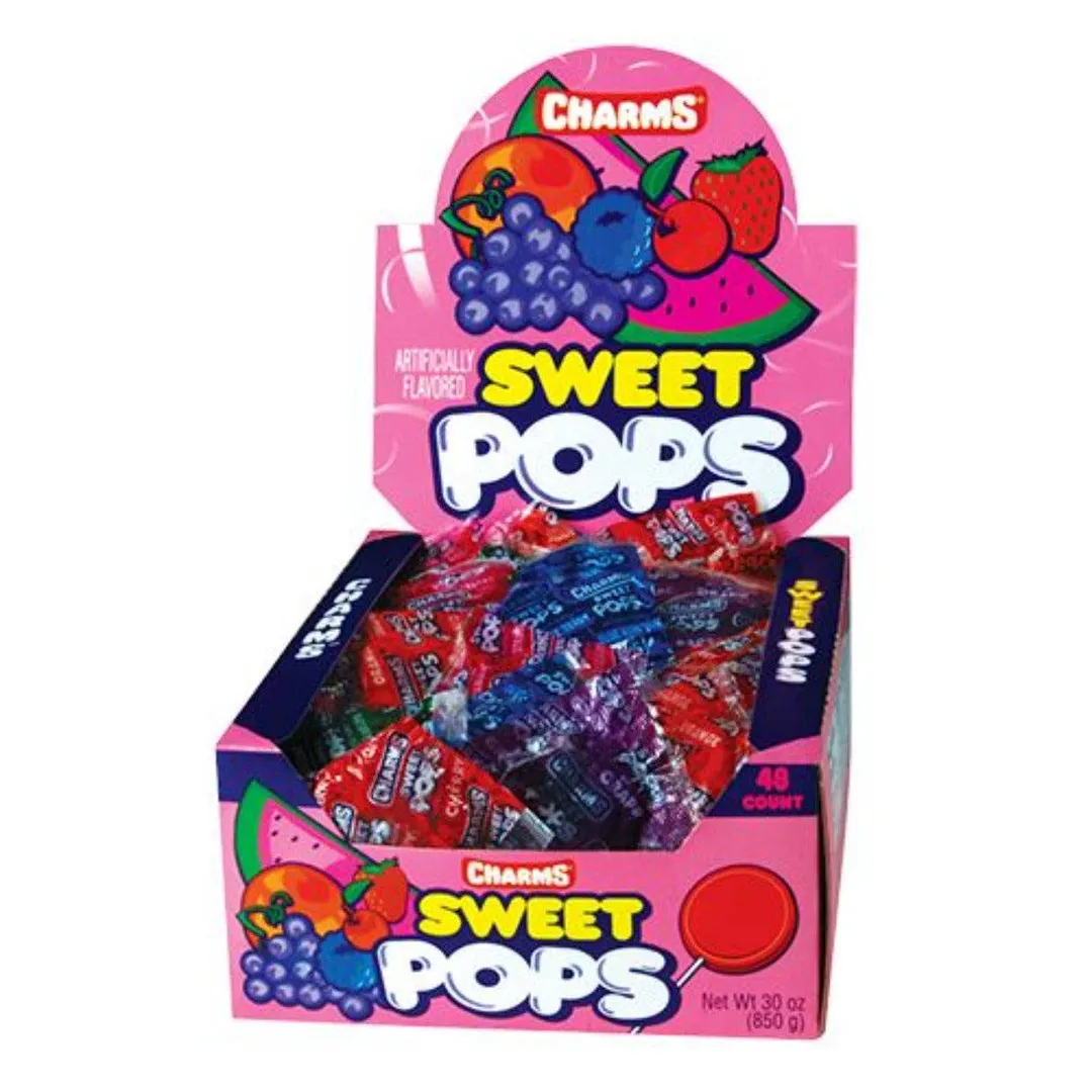 Charms Sweet Lollipops 0.63oz - 48ct