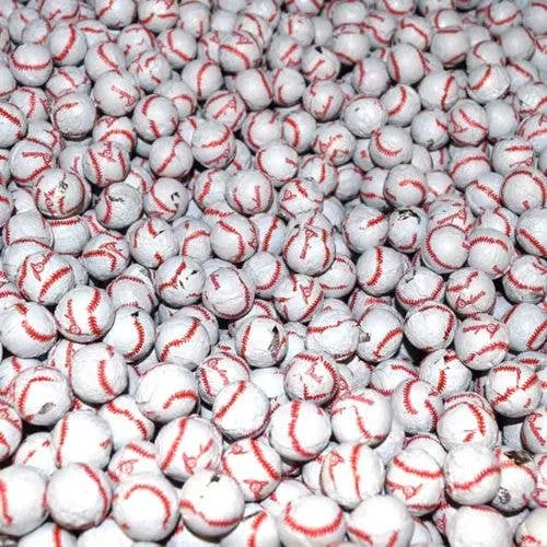 Chocolate Foil Baseballs 30lb