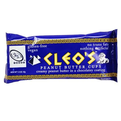 Cleo's Peanut Butter Vegan Candy Bars 1.5oz - 12ct