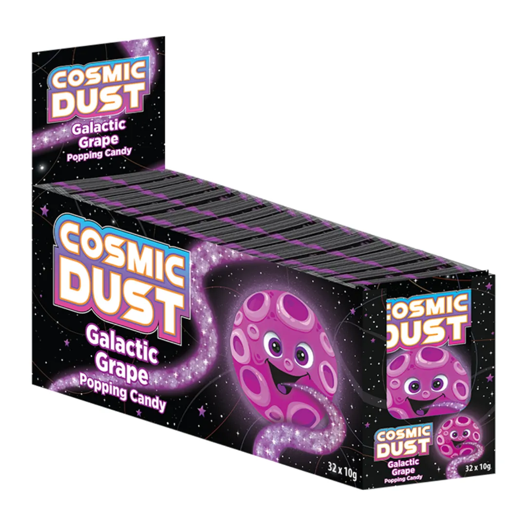 Cosmic Dust Galactic Grape Popping Candy 0.35oz – 32ct