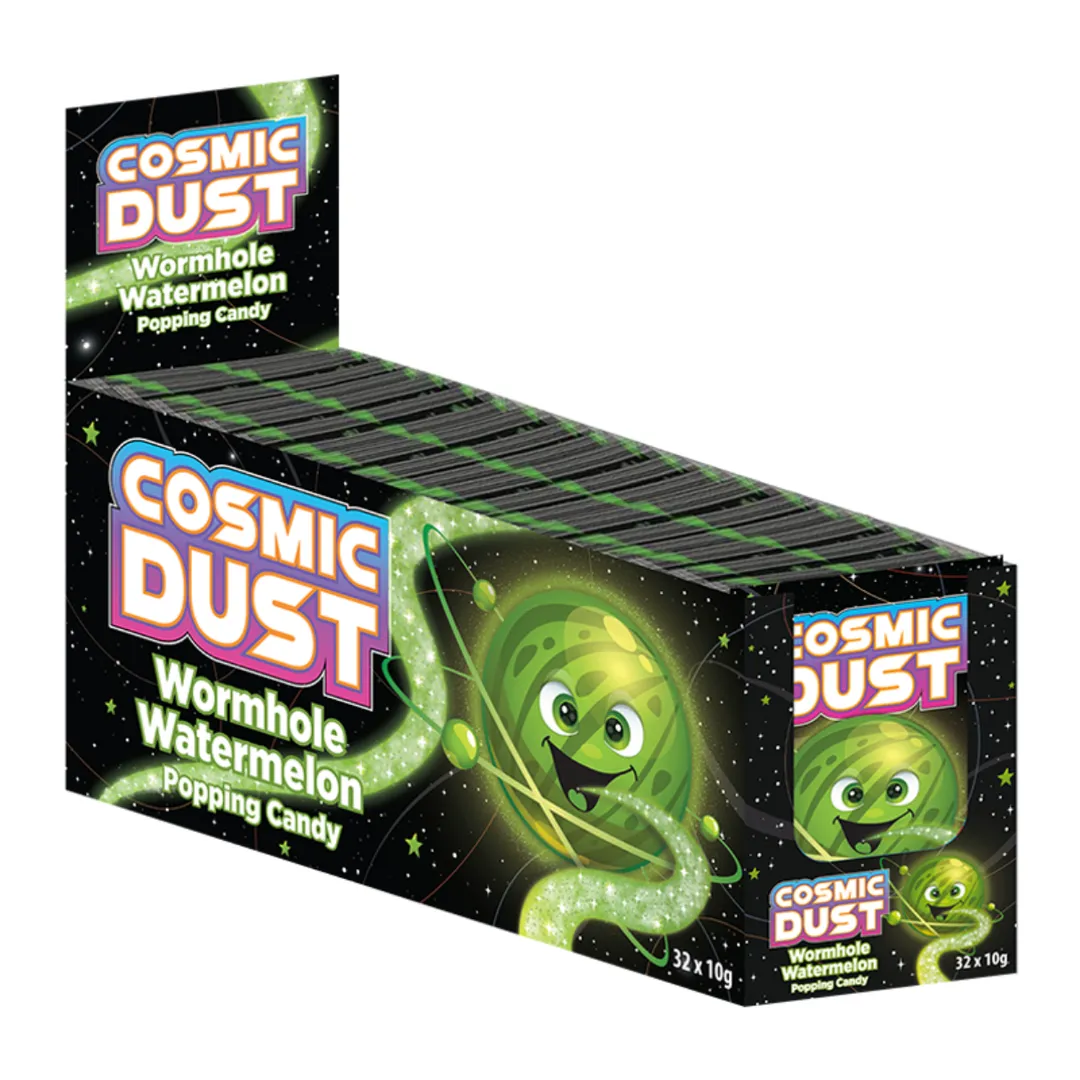 Cosmic Dust Wormhole Watermelon Popping Candy 0.35oz – 32ct 