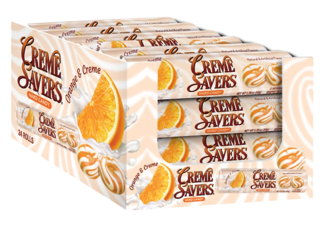 Creme Savers Orange Creme 1.76oz - 24ct