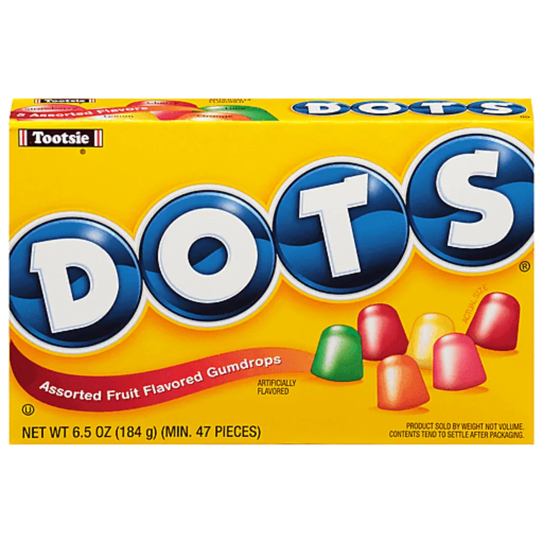 Dots Gumdrop Candy Box  Theater Box 6.5oz - 12ct