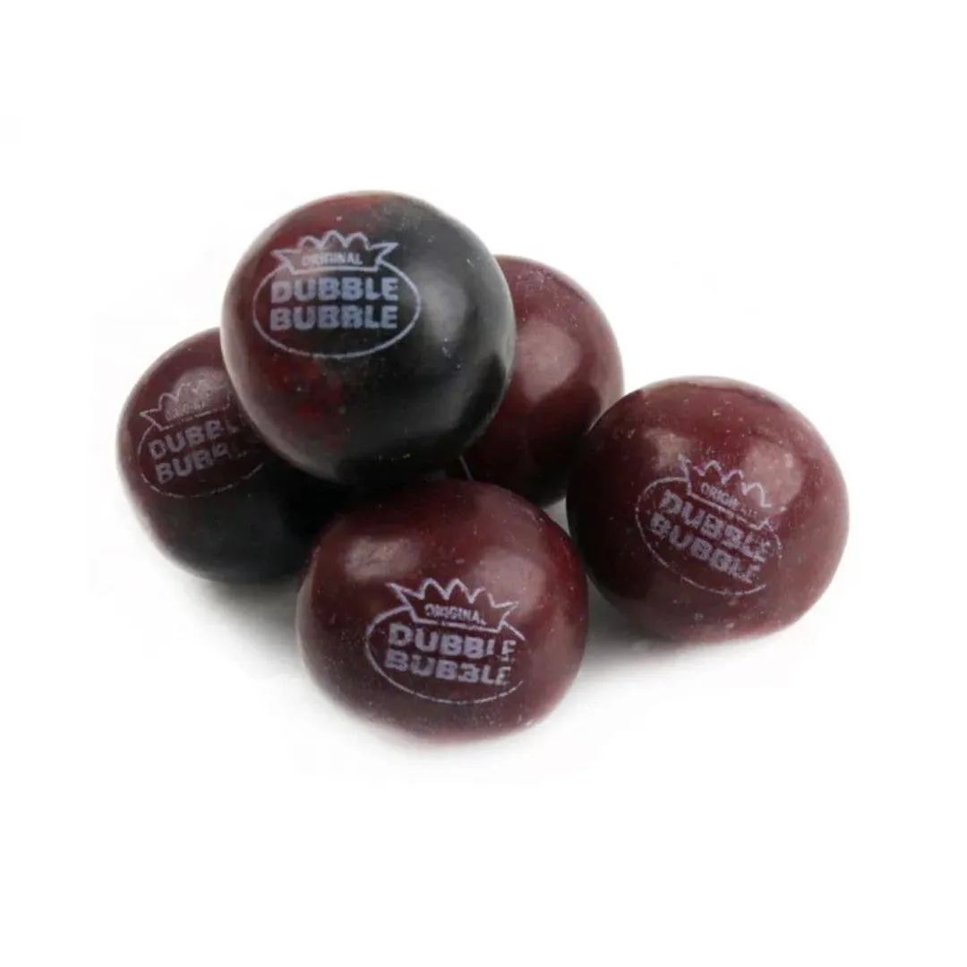 Dubble Bubble Black Cherry Gumballs Bulk - 14.66lb
