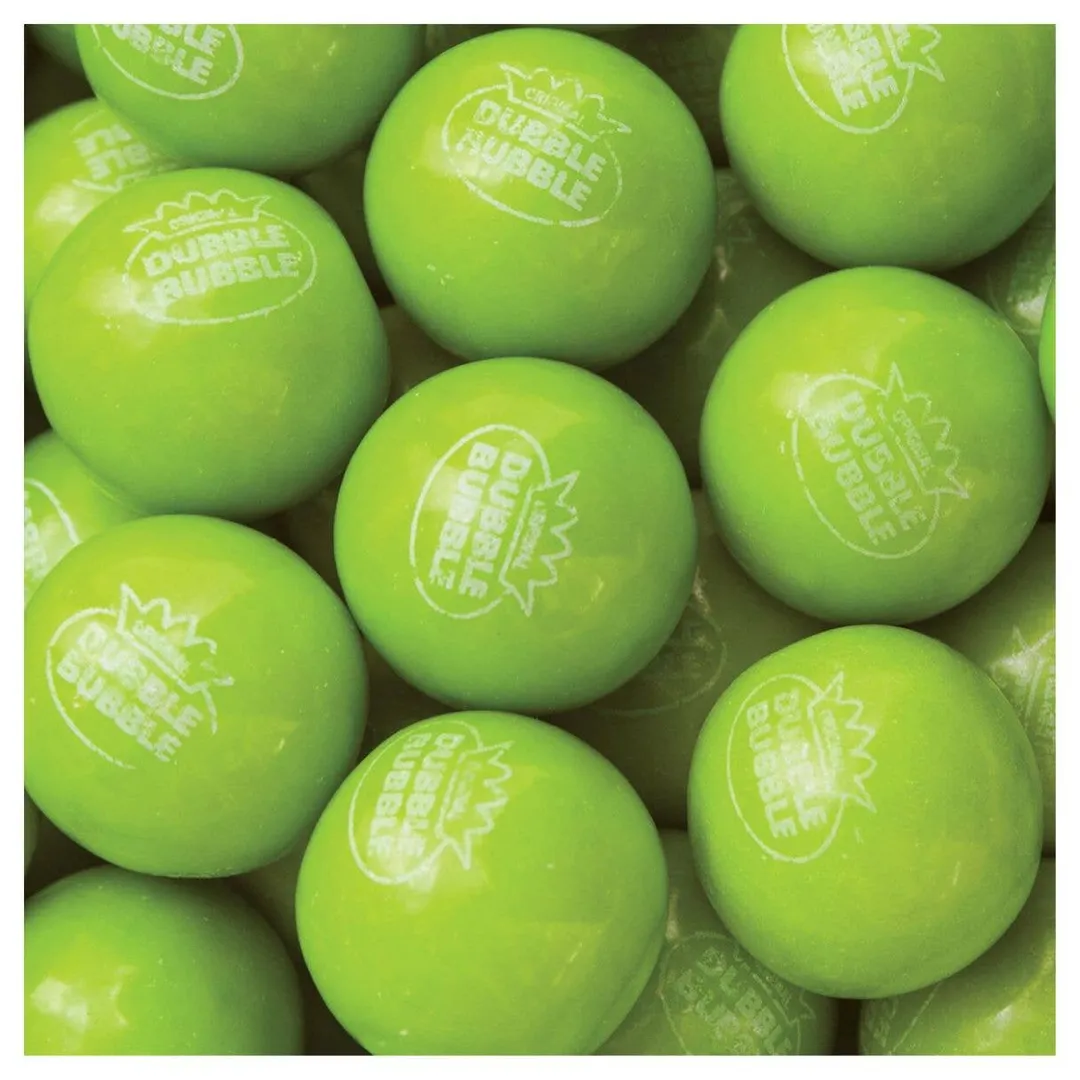 Dubble Bubble Green Apple Gumballs Bulk - 14.66lb