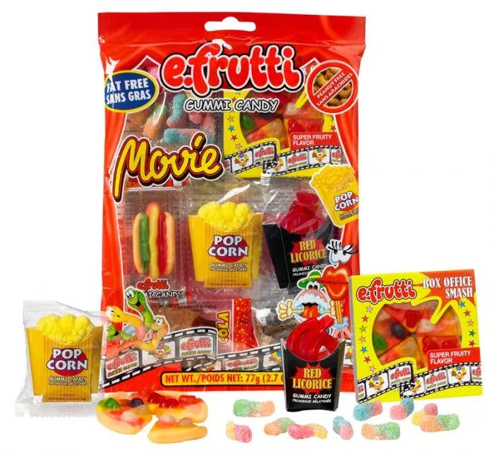 Efrutti Gummi Movie Bag 2.7oz - 12ct