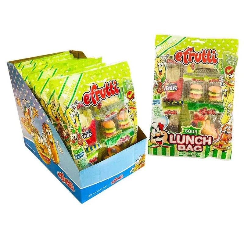 Efrutti Sour Lunch Bag 2.7oz - 12ct