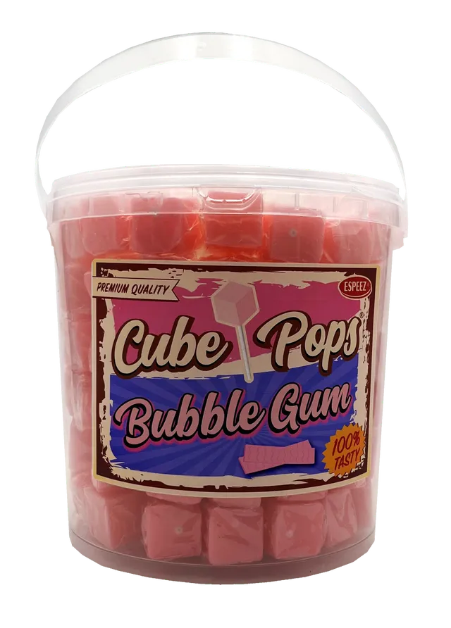Espeez Cube Pops Bubble Gum Jar - 100ct