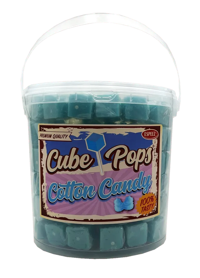 Espeez Cube Pops Cotton Candy Jar - 100ct