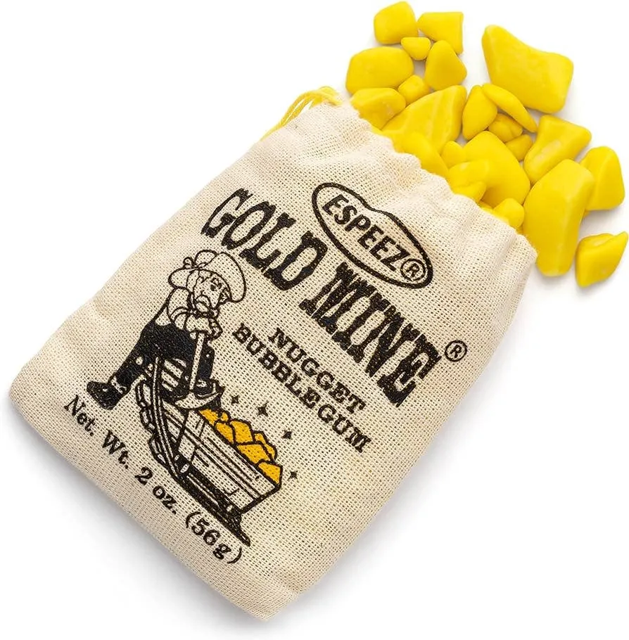 Espeez Gold Mine Nugget Bubble Gum - 2oz