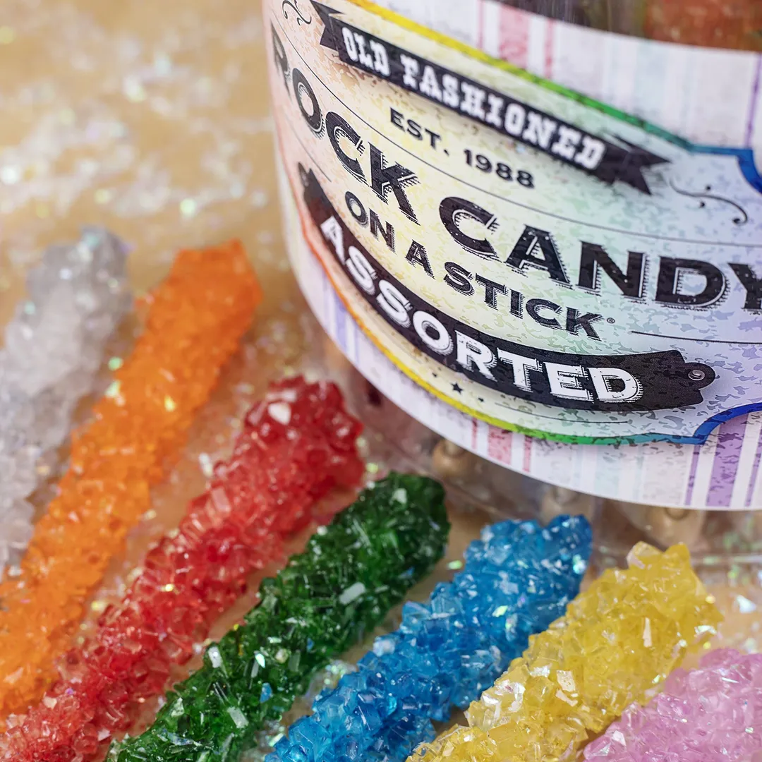 Espeez Rock Candy Assorted Sticks Jar 0.8oz - 36ct