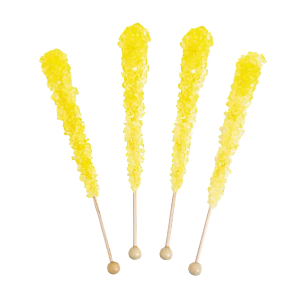 Espeez Rock Candy Sticks Yellow Banana Jar 0.8oz - 36ct