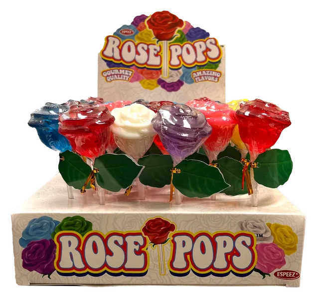 Espeez Rose Pops Lollipops - 1.2oz 24ct