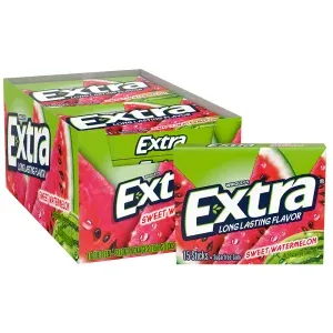 Extra Sweet Watermelon Sugarfree Gum 15pc - 10ct