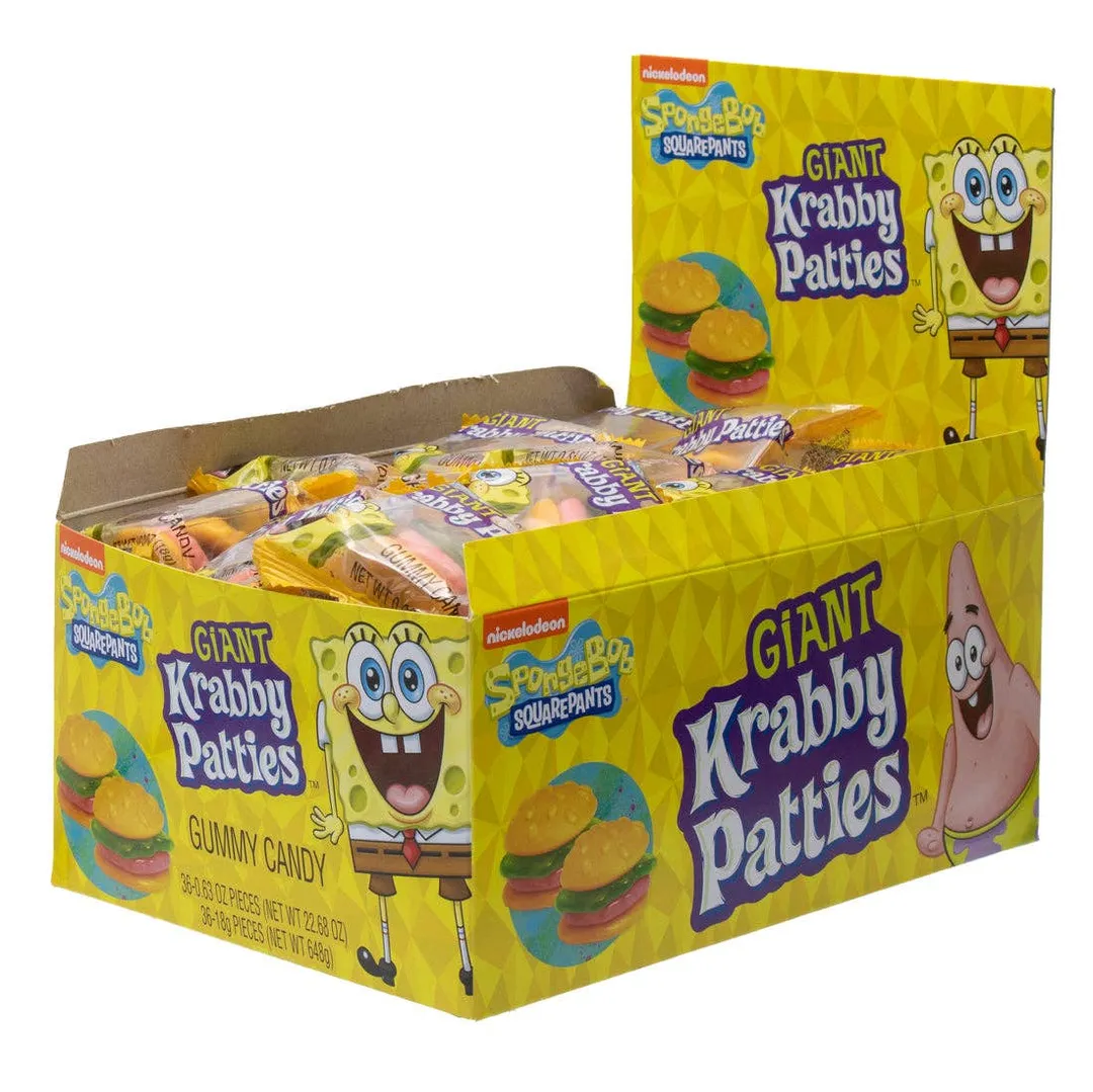 Frankford Giant Original Krabby Patties Gummy 0.63oz -36ct
