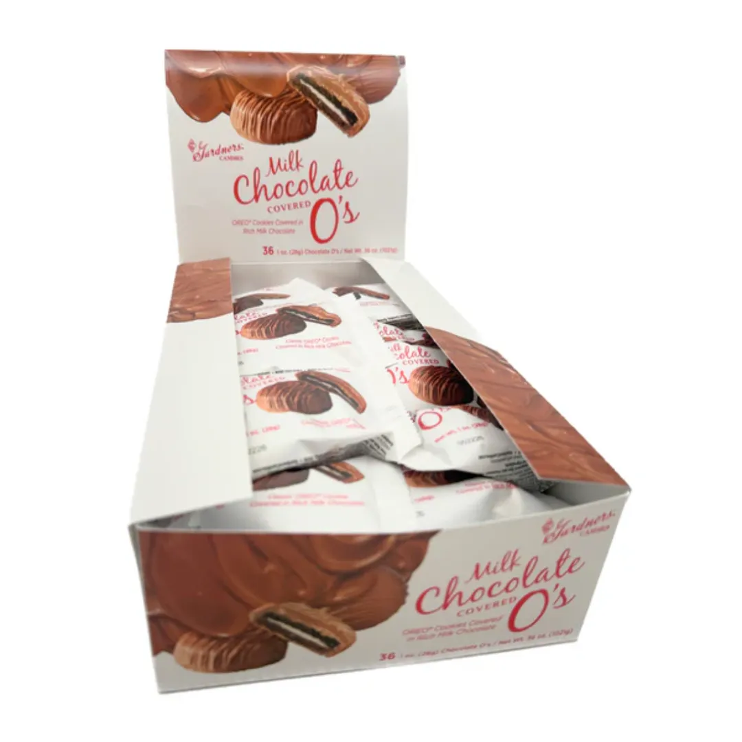 Gardners Milk Chocolate Covered O's 1oz - 36ct