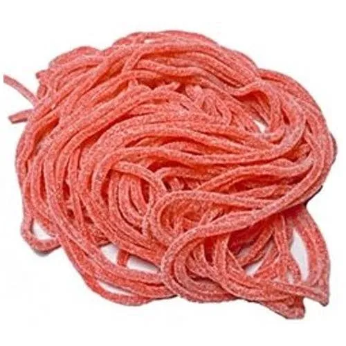 Gerrit's Sour Strawberry Shoestring Licorice Laces - 2lb