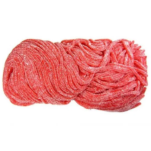 Gerrit's Sour Strawberry Shoestring Licorice Laces - 2lb