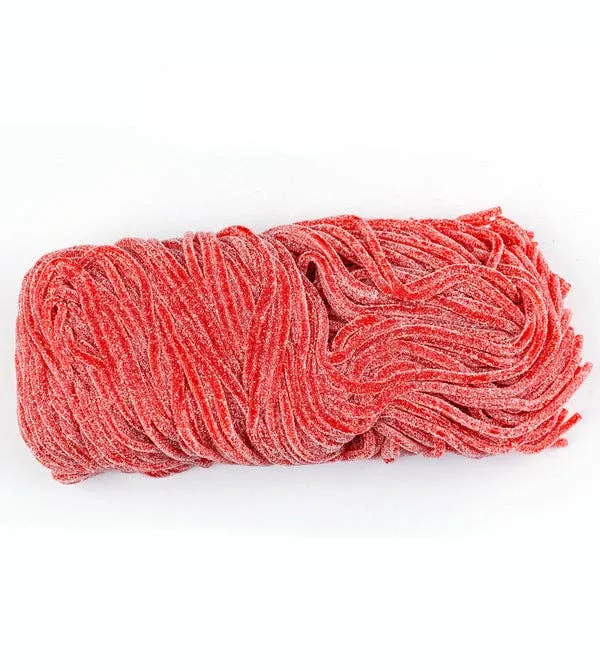 Gerrit's Sour Strawberry Shoestring Licorice Laces - 2lb