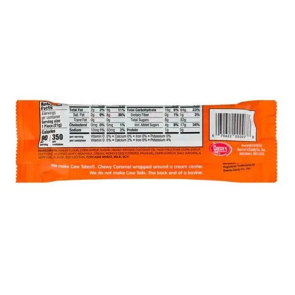 Goetzes Cow Tales Vanilla King Size 3oz - 20ct