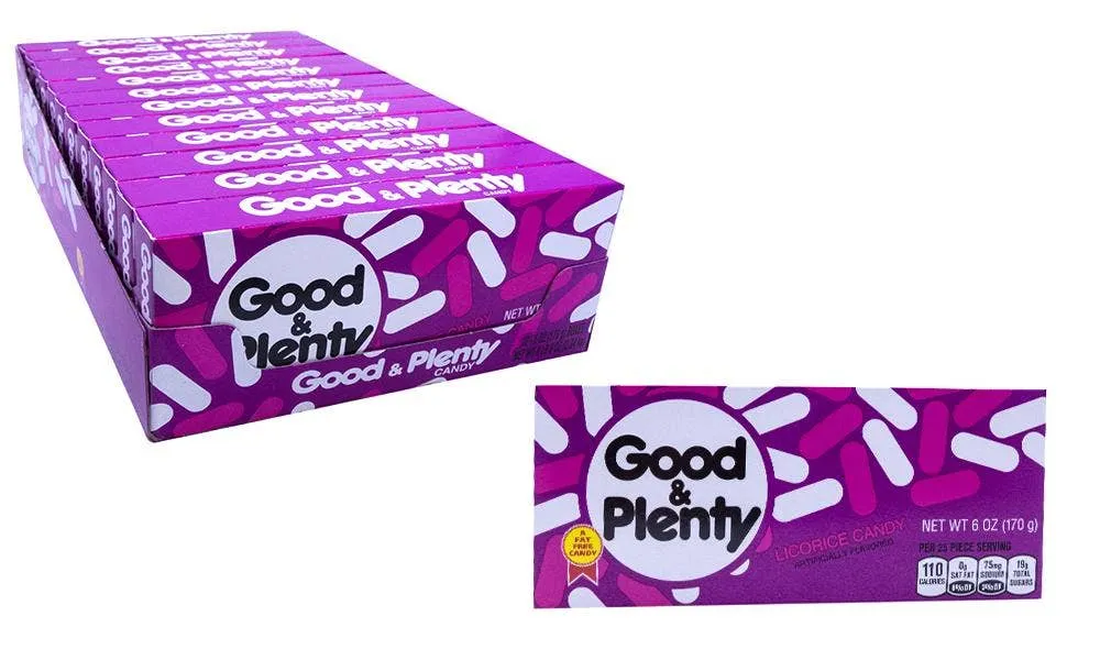Good & Plenty Theater Box  6oz - 12ct