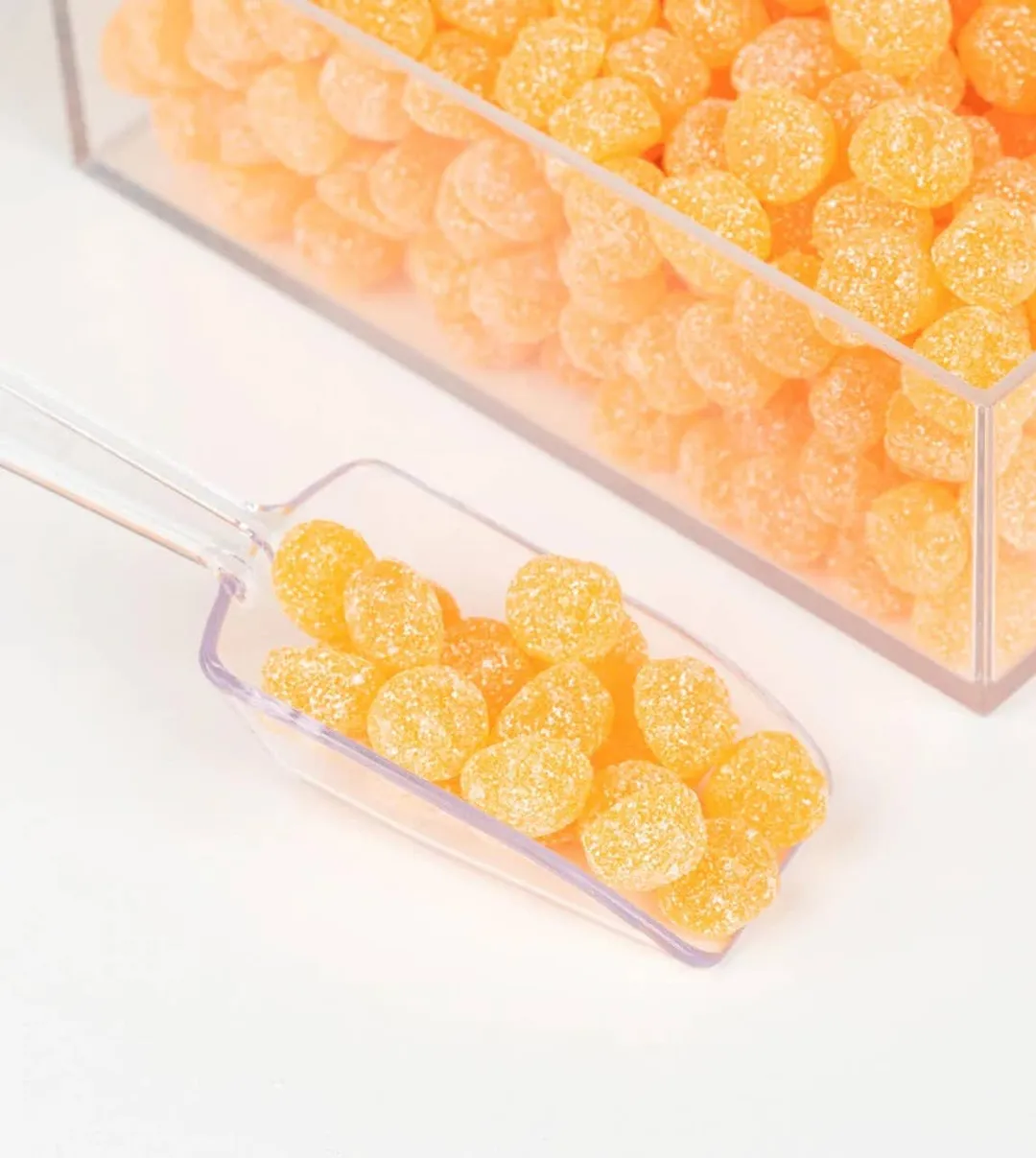 Gustaf's Gummi Sour Peach Buttons Bulk - 4.4lb