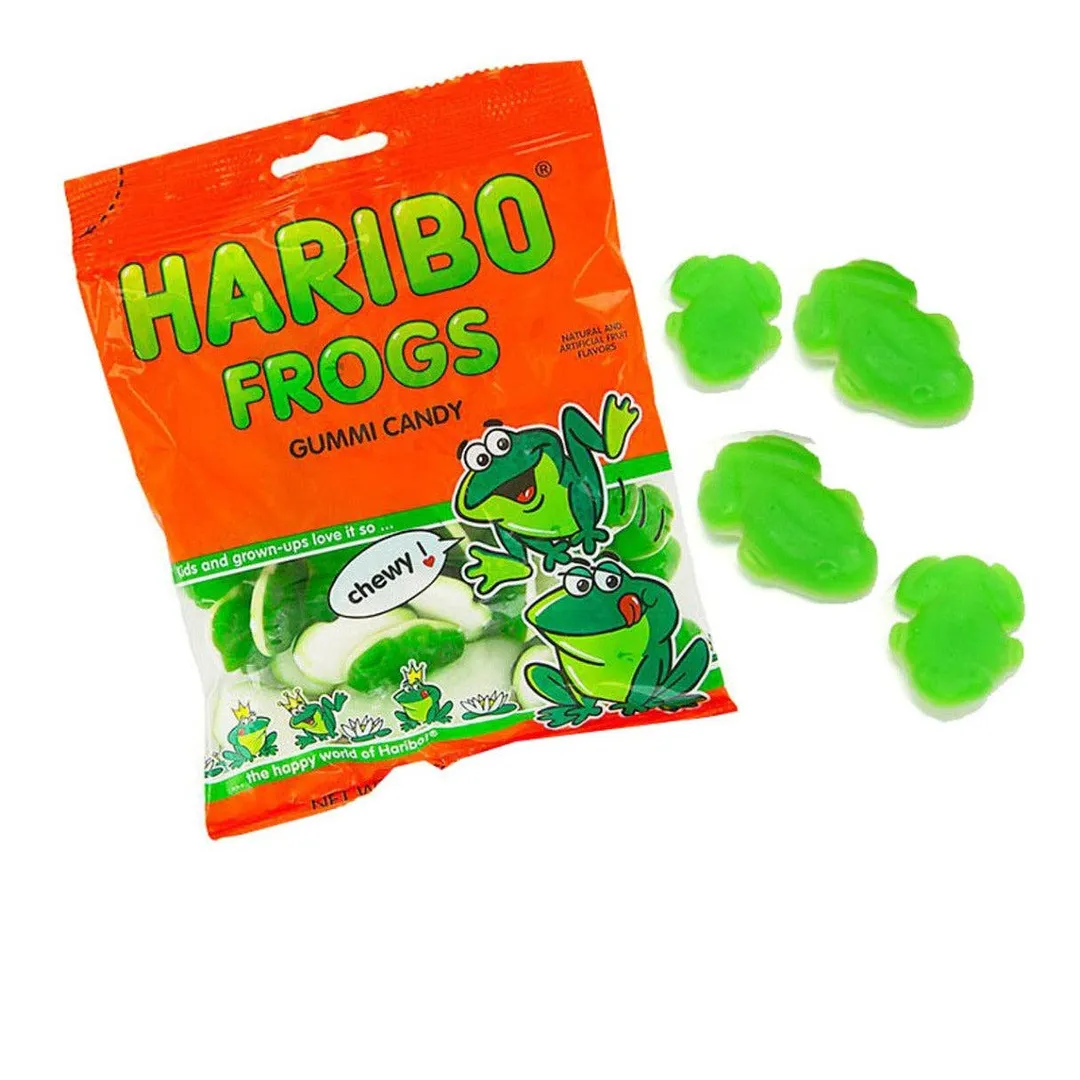 Haribo Frogs Gummi Candy 5oz -12ct