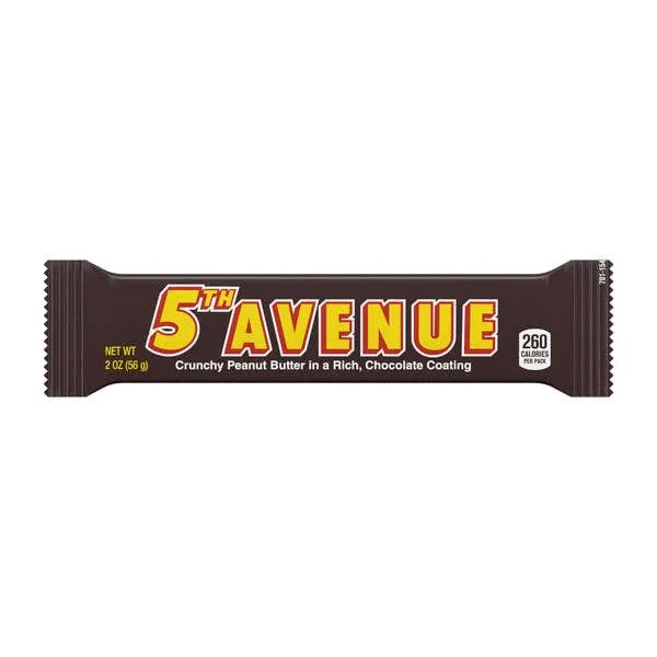 Hershey's 5th Avenue Candy Bar 2.24oz - 18ct