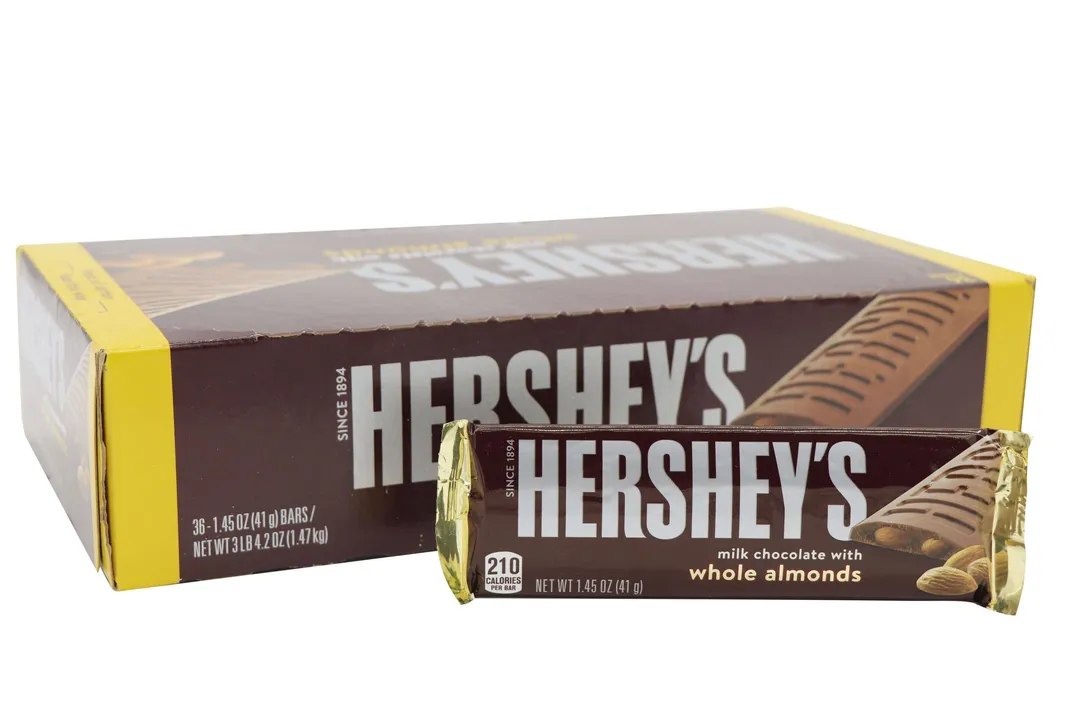 Hershey's Candy Bar Almond 1.45oz - 36ct