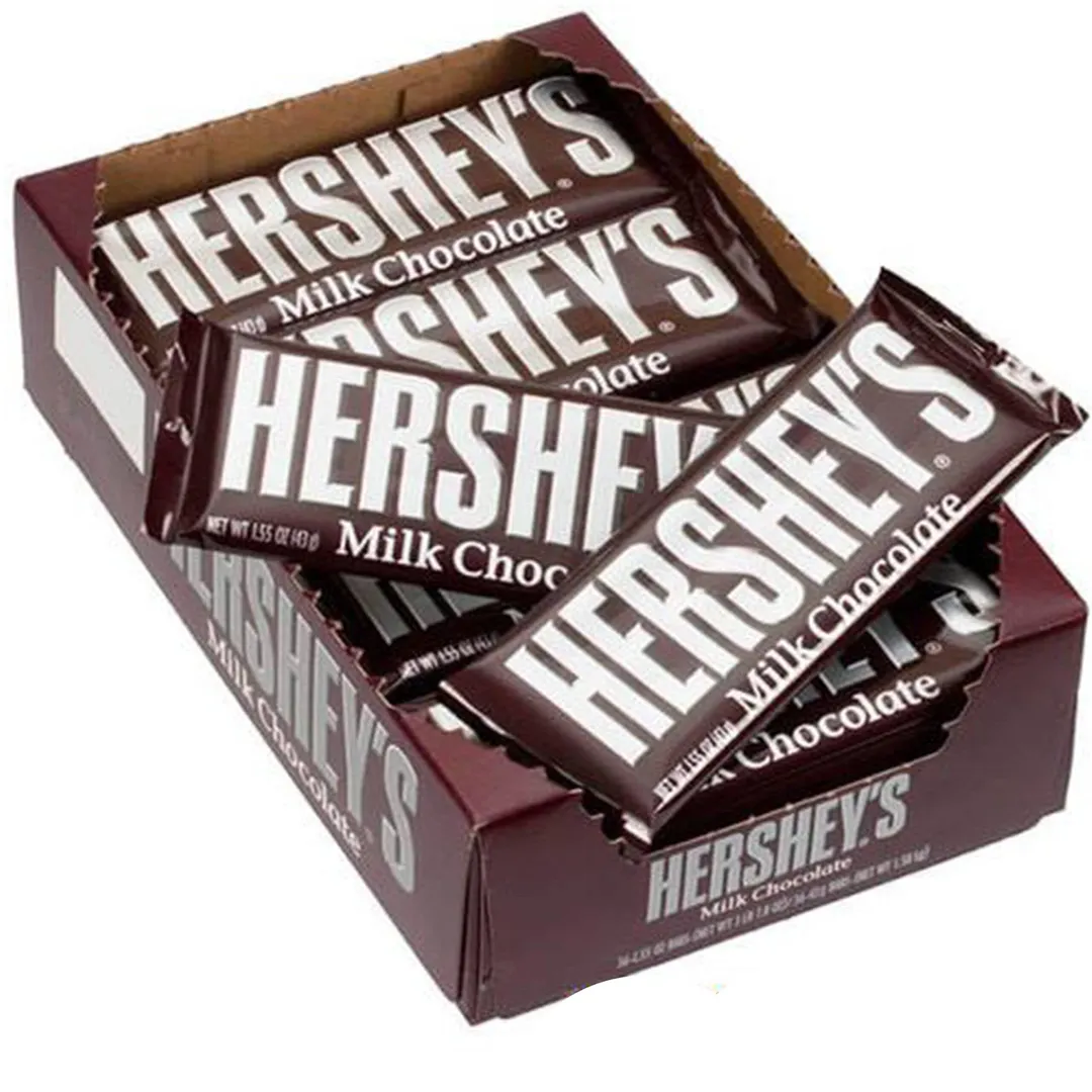 Hershey's Candy Bar Plain 1.55oz - 36ct