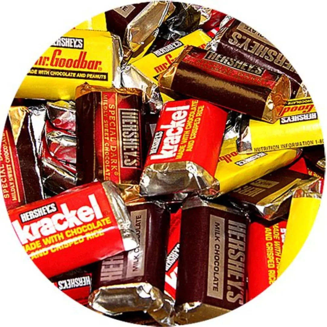 Hershey's Miniatures Assorted Candy Bars - 25lb
