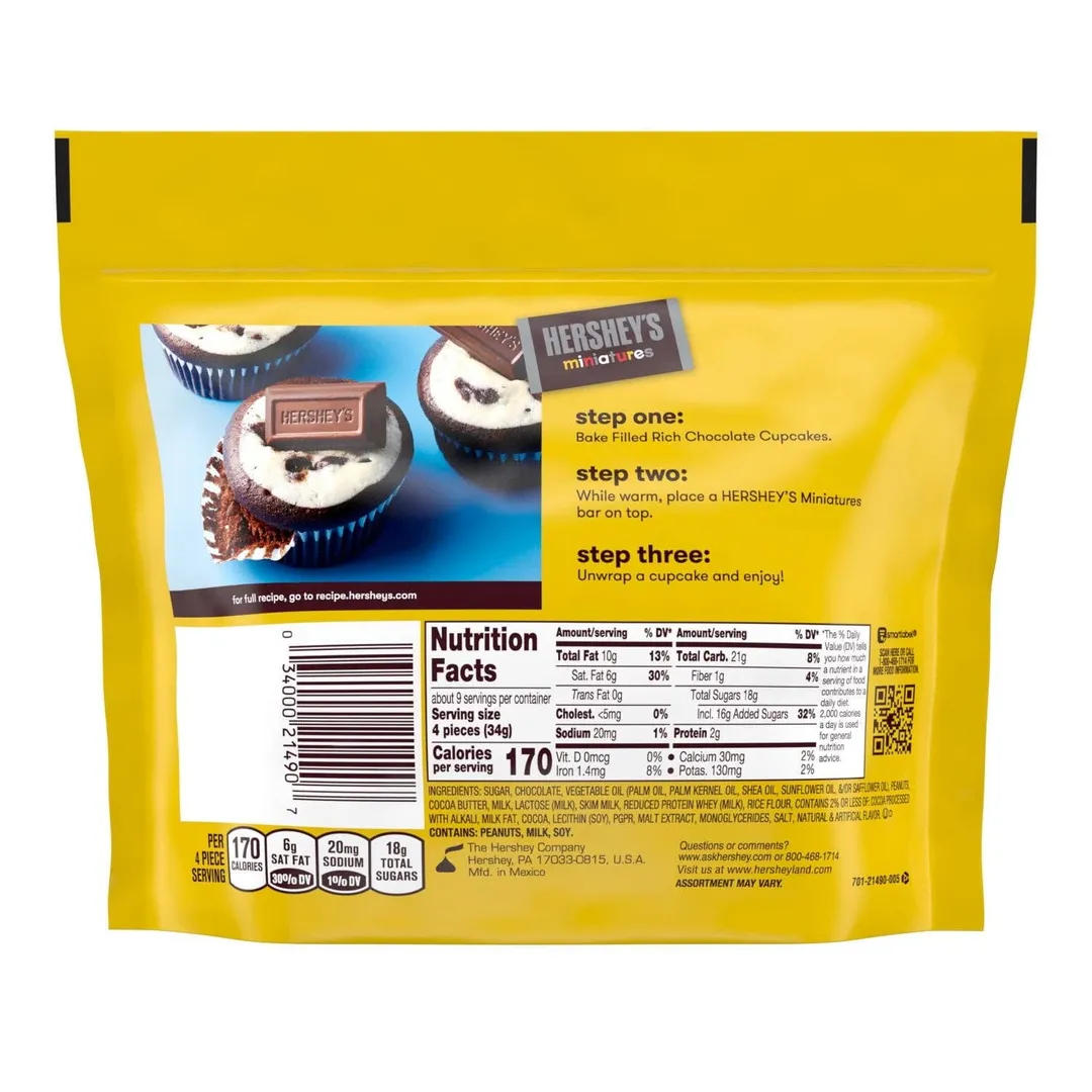 Hershey's Miniatures Bag 10.4oz - 6ct