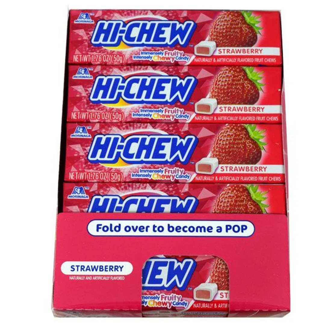 Hi Chew Strawberry Fruit Chews 1.76oz - 15ct