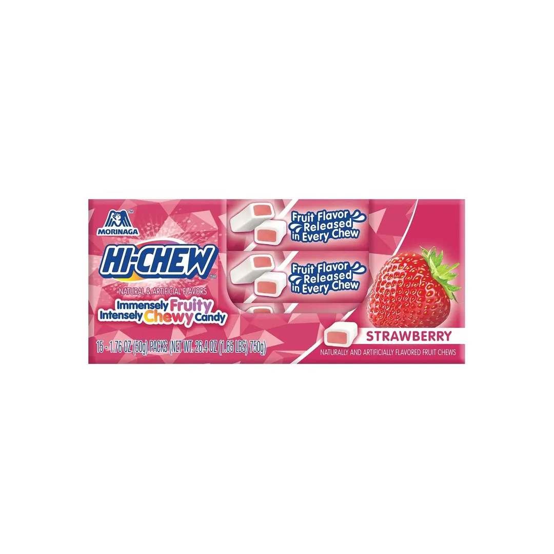 Hi Chew Strawberry Fruit Chews 1.76oz - 15ct