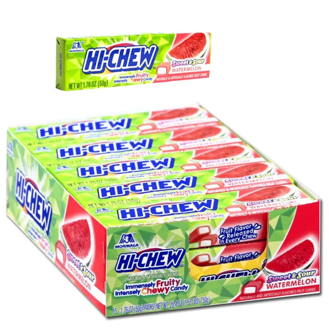 Hi Chew Watermelon Fruit Chews 1.76oz -15ct
