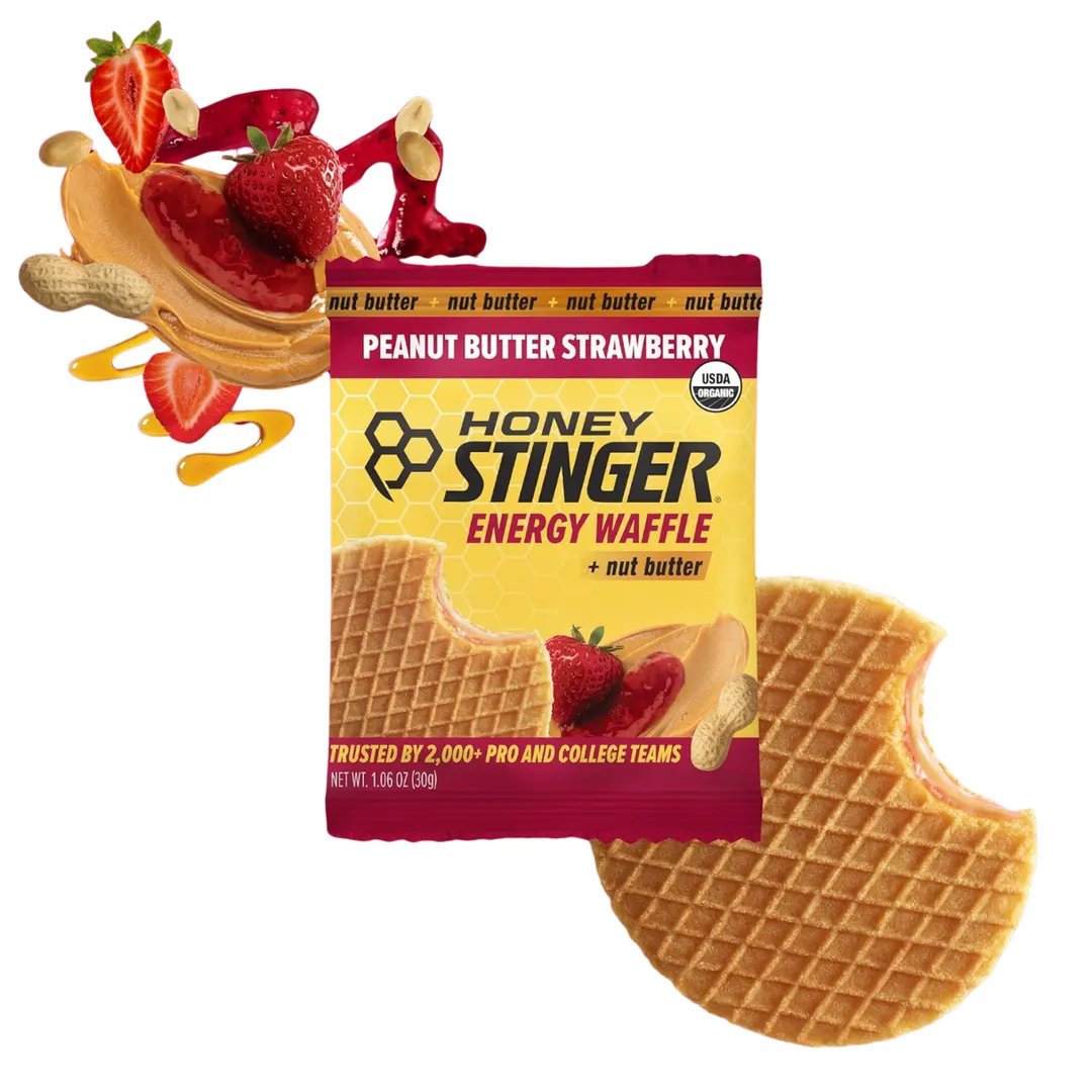 Honey Stinger Peanut Butter Strawberry Energy Waffles 1.06oz - 12ct