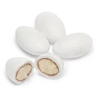 Jordan Almonds White - 10lbs