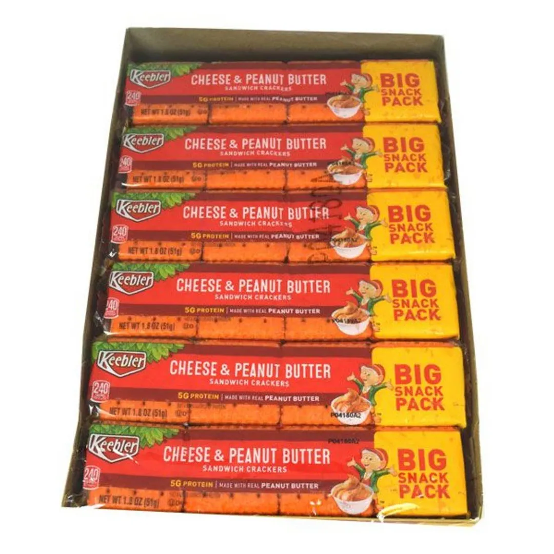 Keebler Cheese & Peanut Butter Crackers Big 1.8oz - 12ct