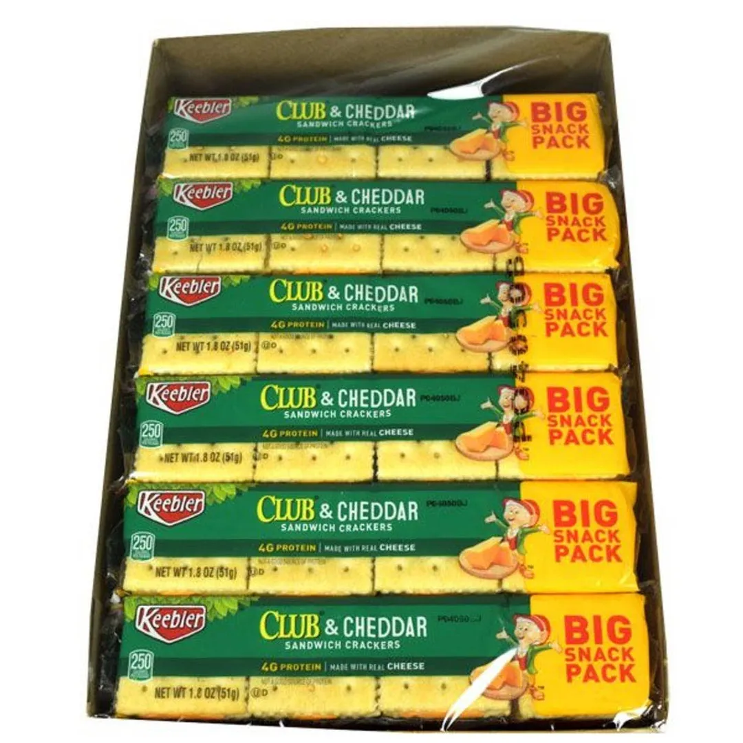 Keebler Club Cracker & Cheddar Big 1.8oz - 12ct