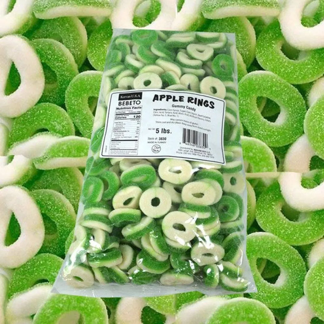 Kervan  Gummi Apple Rings 5lb - 1ct