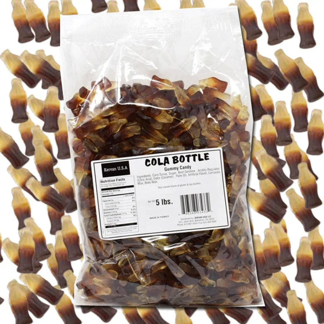 Kervan Gummi Cola Bottles Bulk 5lb - 1ct