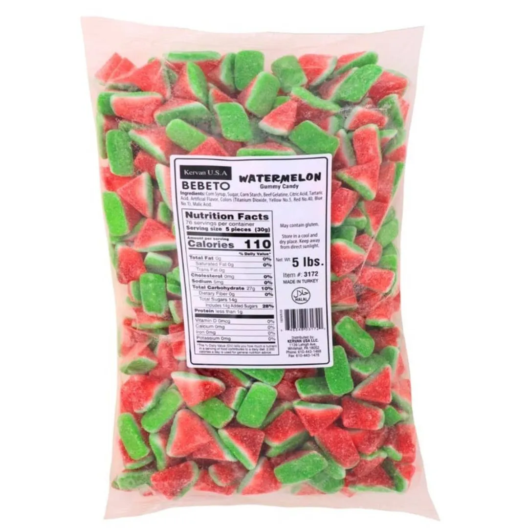 Kervan Watermelon Wedges Bulk 5lb - 1ct