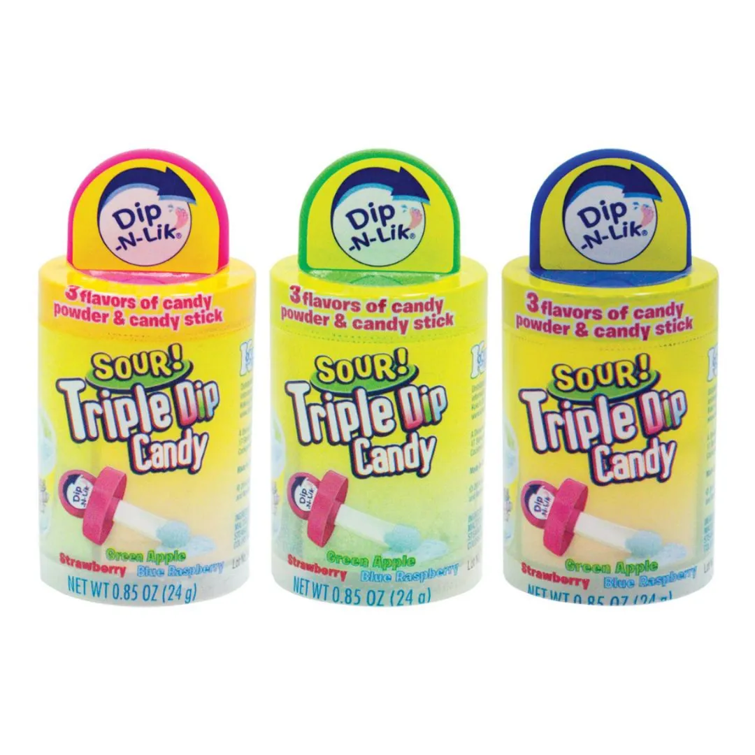 Koko's Dip-N-Lik Sour Triple Dip Candy 24g - 12ct